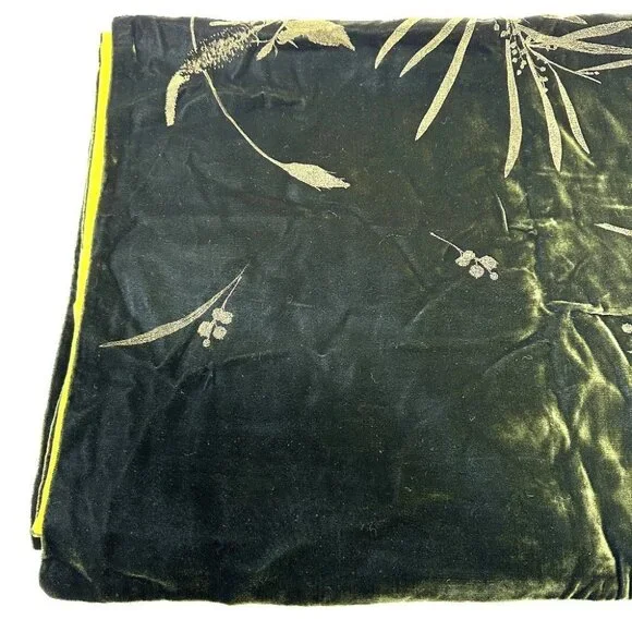 Salvatore Ferragamo plant motif Stole/Shawl Velor Green